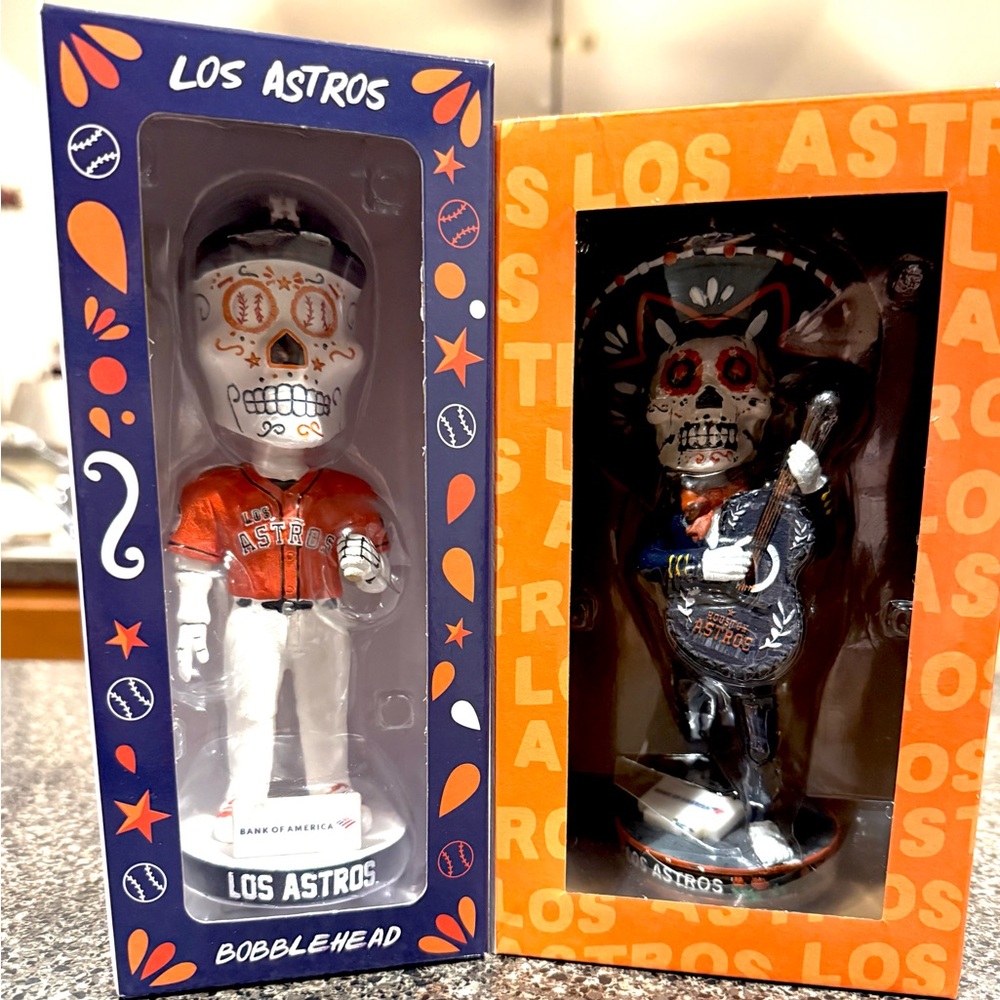 Houston Astros Day of the Dead Bobblehead Set